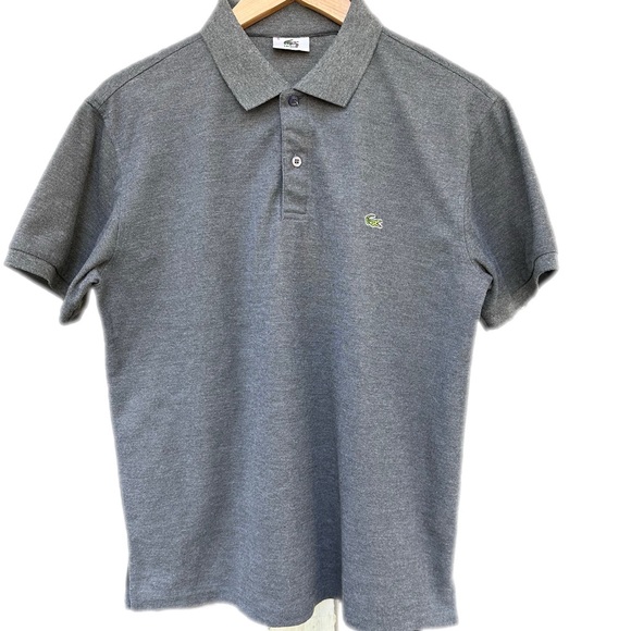 Lacoste Shirt Mens Size 5 US Large Gray Polo Devanlay - Picture 3 of 8